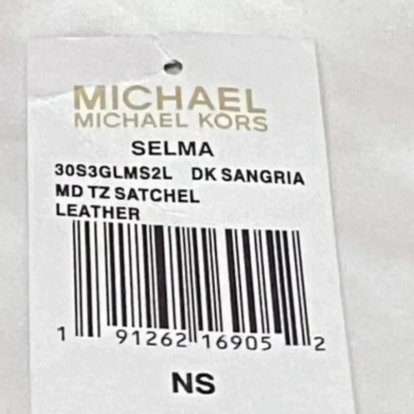 MICHAEL KORS SELMA MEDIUM RED SAFFIANO LEATHER SATCHEL RED BAG-NWT - Picture 8 of 10